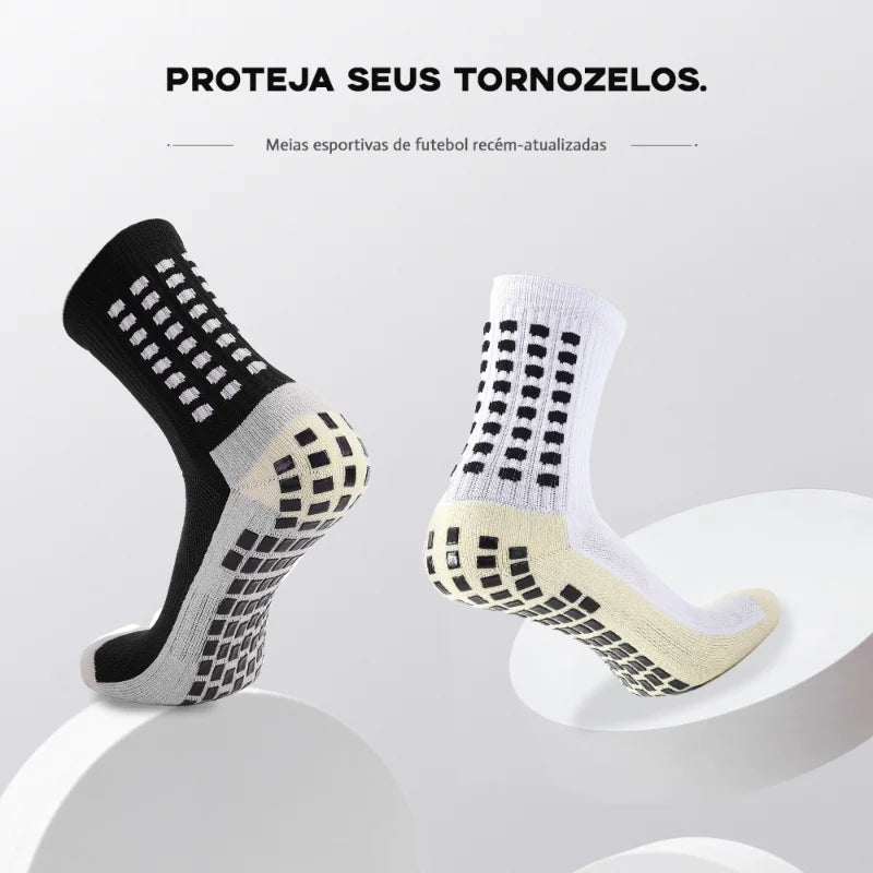 3 Pares Meias Antiderrapantes